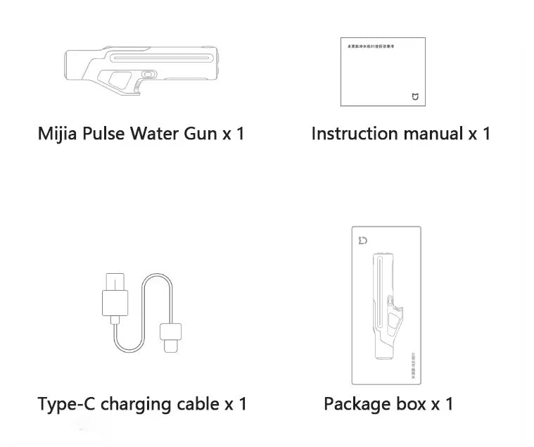 Laser pulse electric water gun