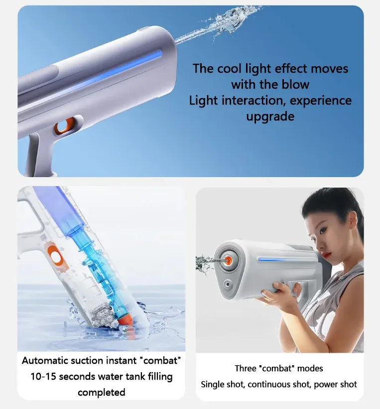 Laser pulse electric water gun